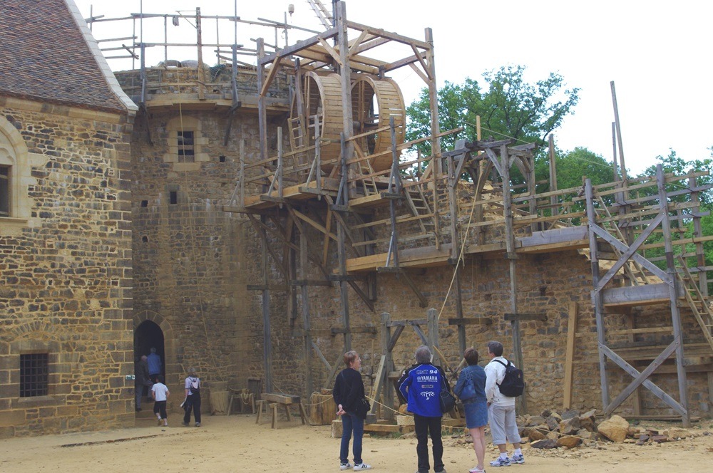 Vue du chantier médiéval