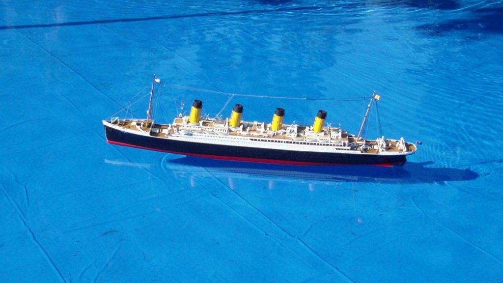 L'une des nombreuses maquettes navigantes du Titanic.