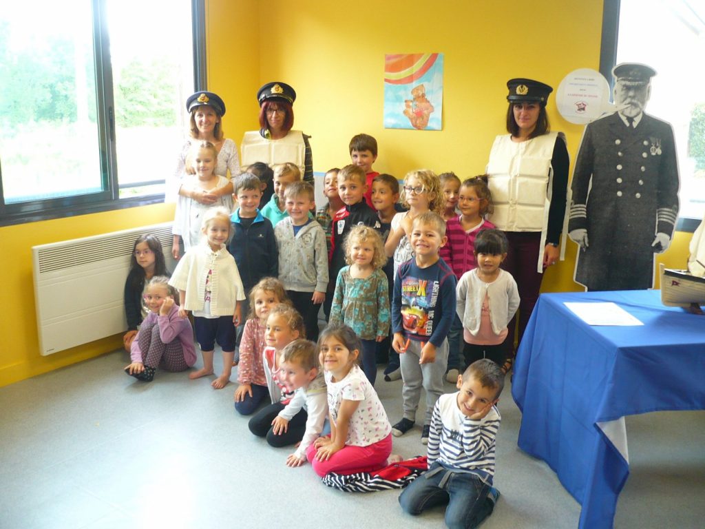 Image de l'exposition Titanic à l'école.