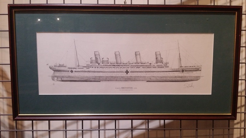 Vue de profil du Britannic