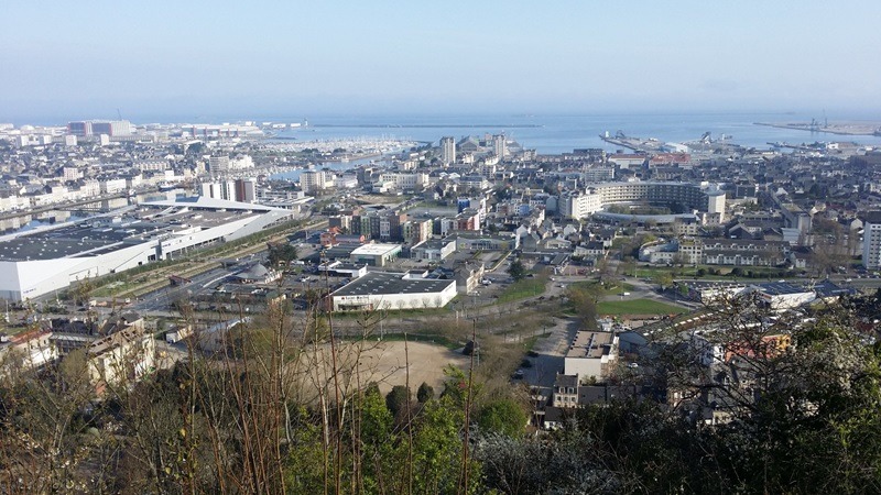 Vue de Cherbourg de la colline du Roule