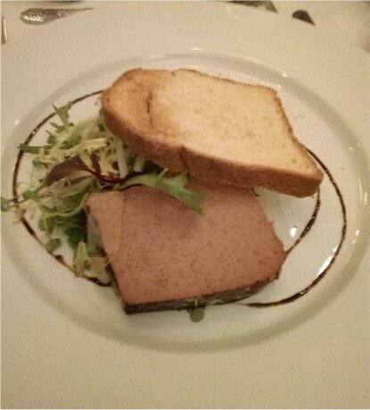 L'entrée (Foie de canard)