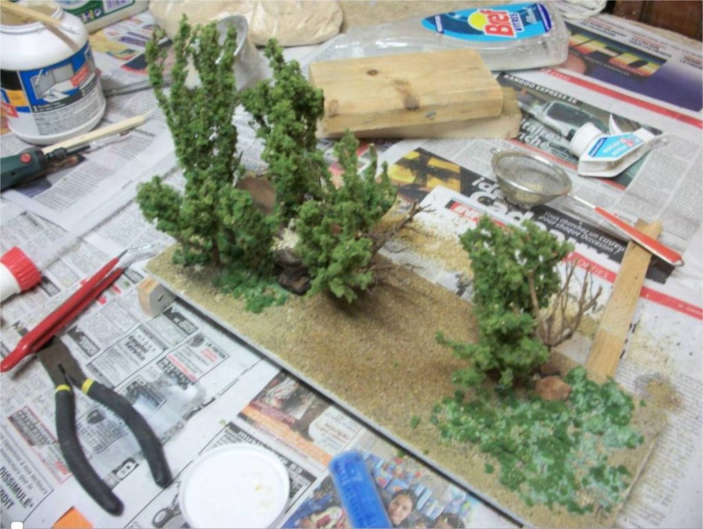 Finitions sur la maquette de la gare maritime