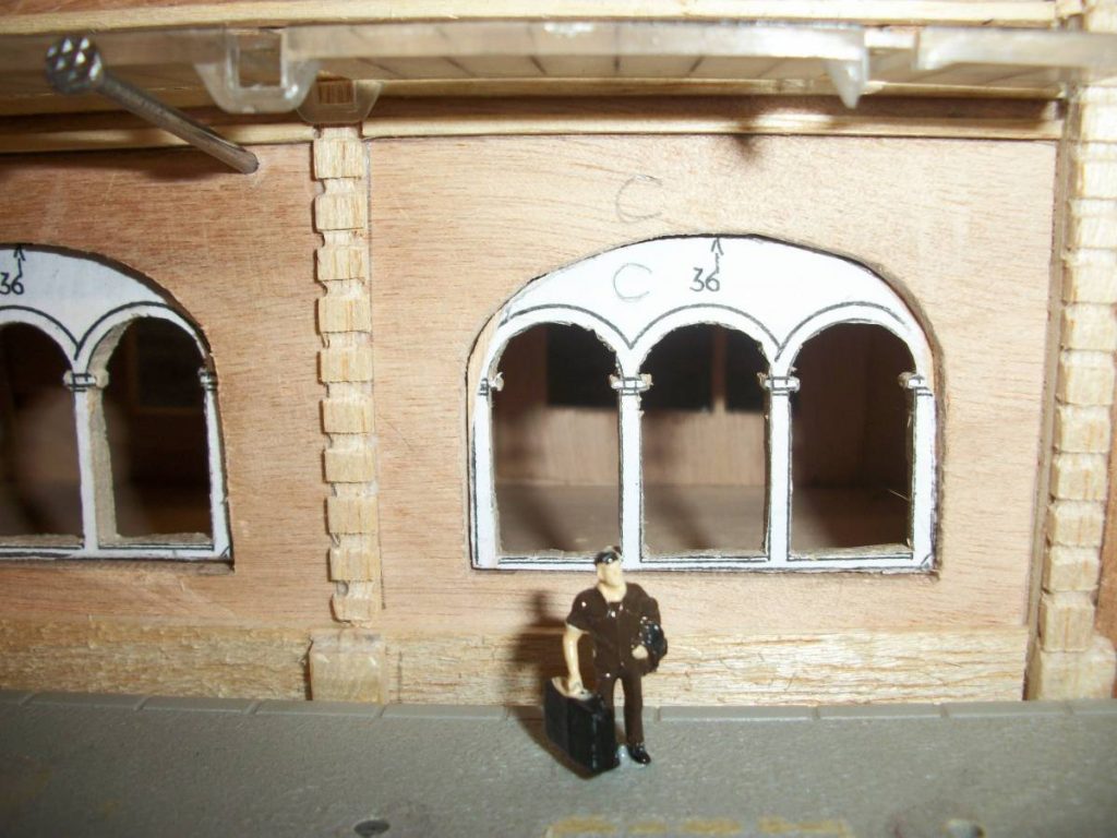 Ossature de la maquette de la gare maritime.