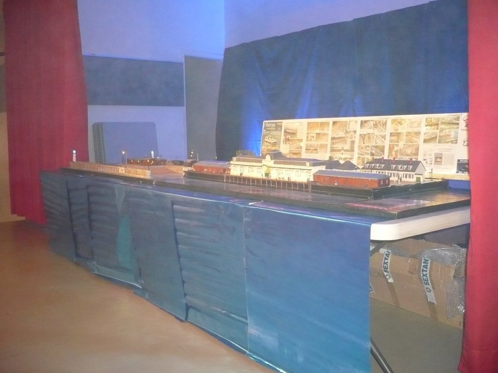 Maquette de la gare maritime de Cherbourg.