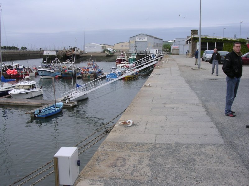Le quai d'embarquement utilisé en 1912