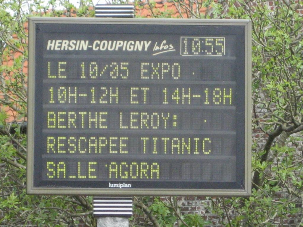 Annonce de l'exposition sur Berthe Leroy
