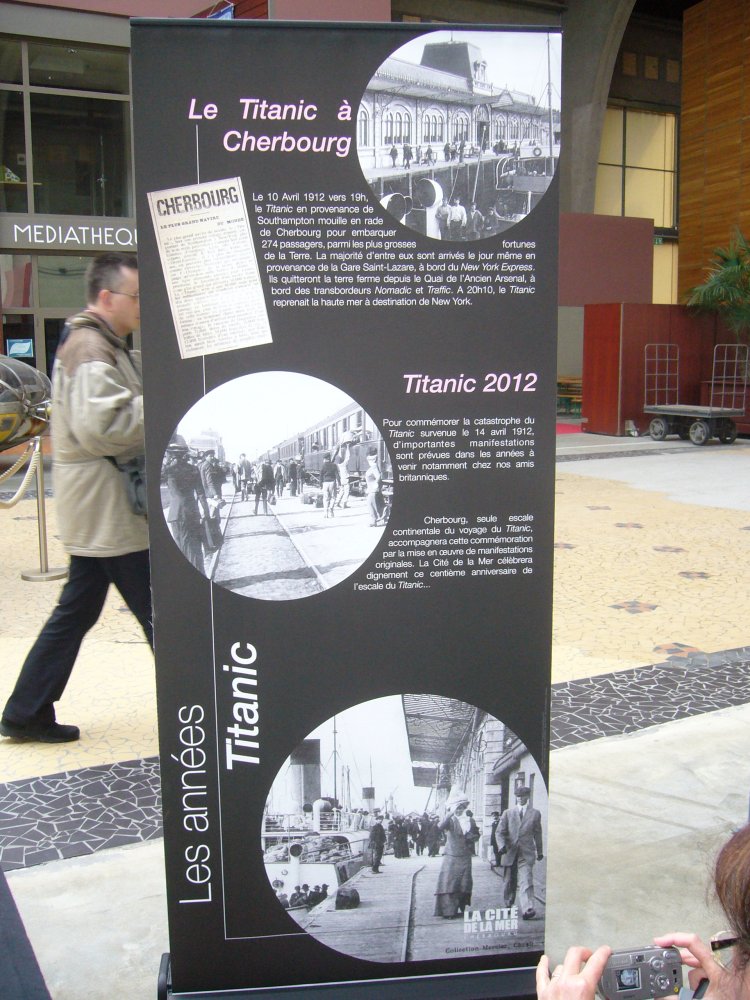 Panneau d'exposition à la Cité de la Mer.
