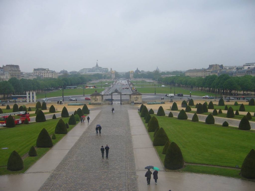 Vue sur l'esplanade des Invalides