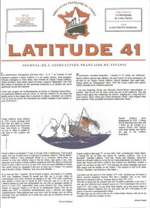 Lire la suite à propos de l’article Latitude 41 n°12