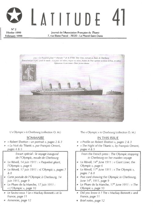 Lire la suite à propos de l’article Latitude 41 n°2