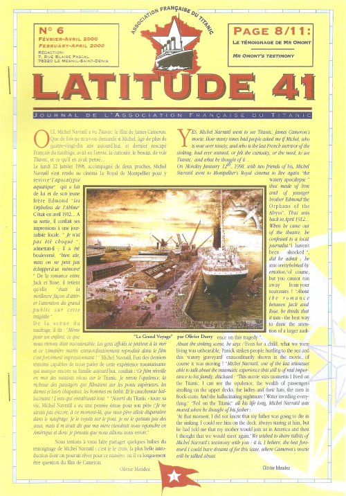 Lire la suite à propos de l’article Latitude 41 n°6