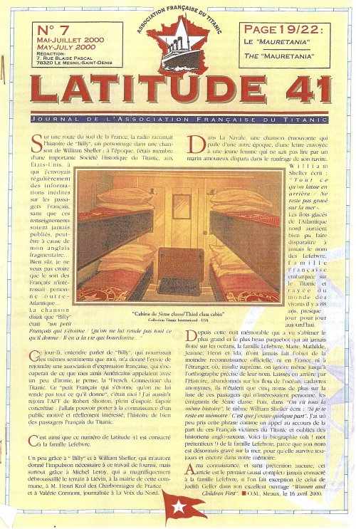 Lire la suite à propos de l’article Latitude 41 n°7