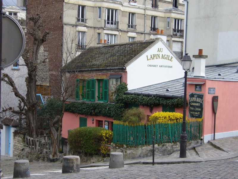 Vue du cabaret "Au lapin Agile"
