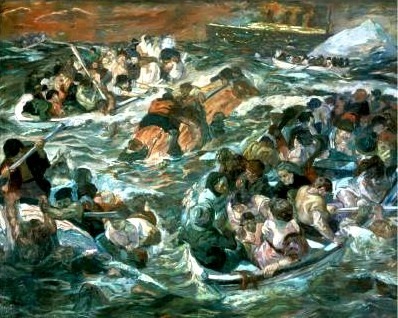 Lire la suite à propos de l’article Le naufrage du Titanic, peint par Max Beckmann (1884 – 1950)